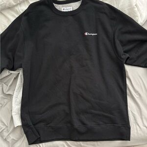 Champion Men's Black Crewneck Sweater